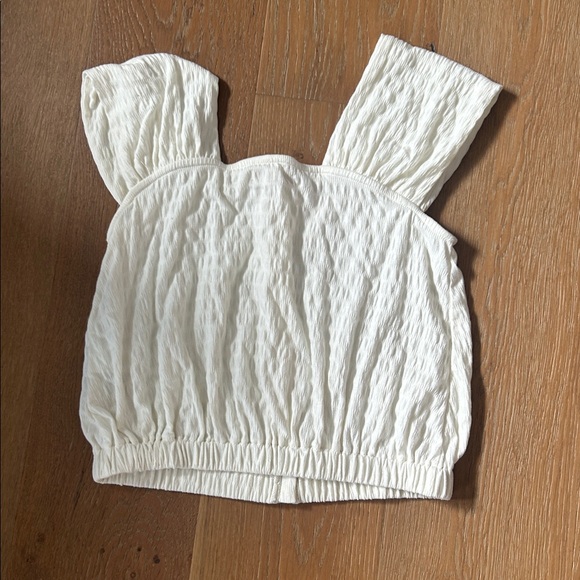 Madewell Cream Button-Up Blouse size XXS - Picture 3 of 3